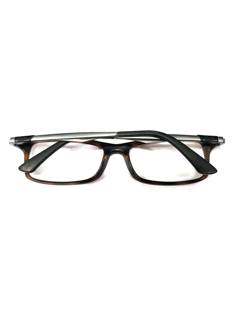 Ray Ban RB7017 5200 Parts Broken Tortoise Rectangle Eyeglasses 56-17 145